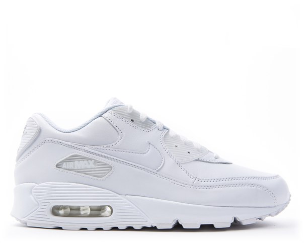 Кроссовки Nike air max 90 белые кожа, размеры с 36 по 45