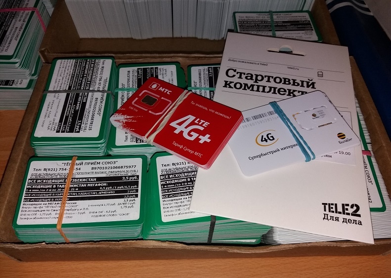 Sim-карты Мегафон, Теле2, Мтс, Билайн оптом и в розницу